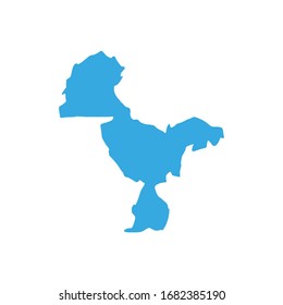 vector map of midlands in the country of zimbabwe