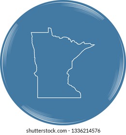 vector map of Minnesota