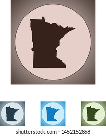 vector map of the Minnesota