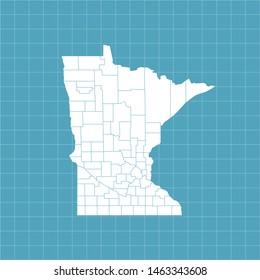 vector map of the Minnesota