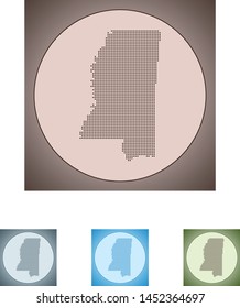 vector map of the Mississippi