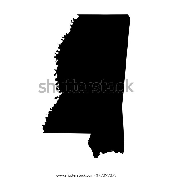 Vector Map Mississippi Isolated Vector Illustration Stock Vector ...