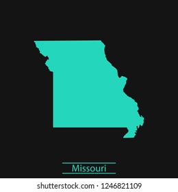 vector map of Missouri