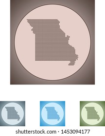 vector map of the Missouri