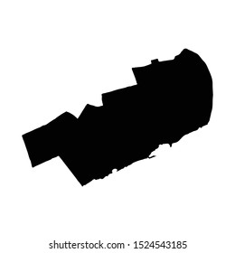 Vector map Mogadishu. Isolated vector Illustration. Black on White background. EPS 10 Illustration.