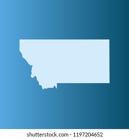 vector map of Montana