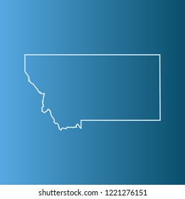 vector map of Montana