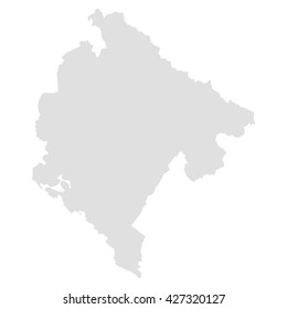 vector map of Montenegro