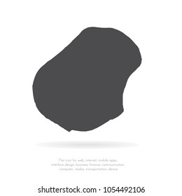 Vector map Nauru. Isolated vector Illustration. Black on White background. EPS 10 Illustration.
