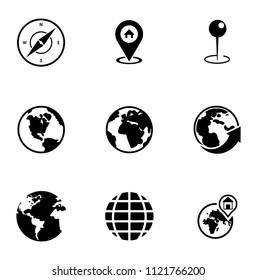 vector map, navigation, road and gps icons set - travel sign symbols. search destination and find map location