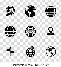 vector map, navigation, road and gps icons set - travel sign symbols. search destination and find map location