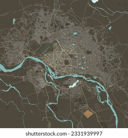 Vector Map of N'Djamena, Chad 