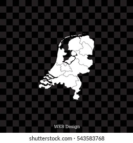 Vector map netherland country