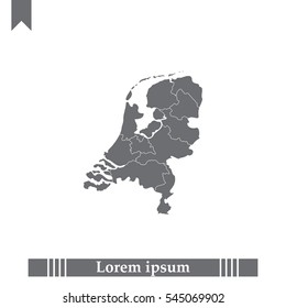 Vector map netherland country