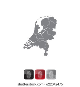 Vector map netherland country