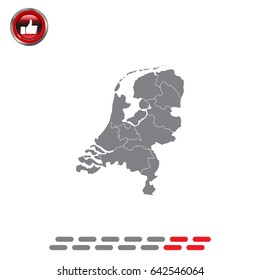 Vector map netherland country