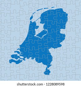 vector map of Netherlands