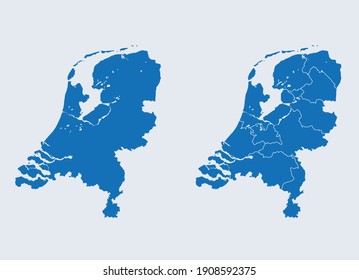 Vector Map Of The Netherlands