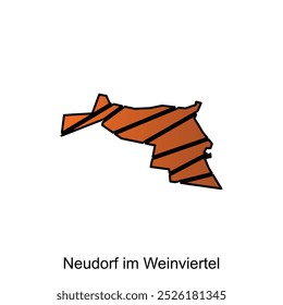 vector map of Neudorf im Weinviertel. Borders of for your infographic. Vector illustration design template