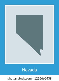 vector map of Nevada