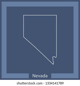 vector map of Nevada