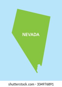 Vector Map of Nevada USA