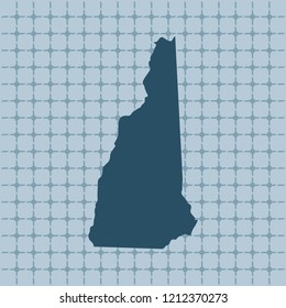 vector map of New Hampshire