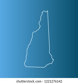 vector map of New Hampshire