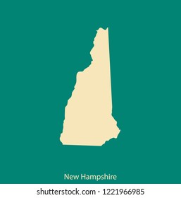 vector map of New Hampshire