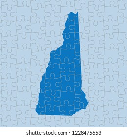 vector map of New Hampshire