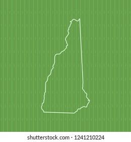 vector map of New Hampshire