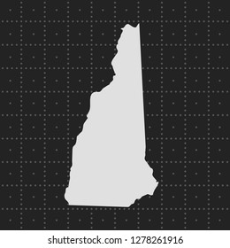 vector map of New Hampshire