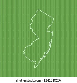 vector map of New Jersey