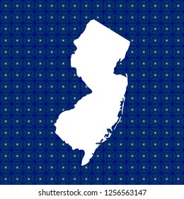 vector map of New Jersey