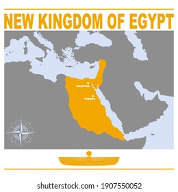 Vector Map Of The New Kingdom Of Egypt