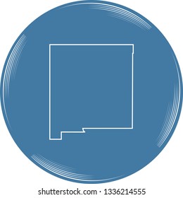 vector map of New Mexico
