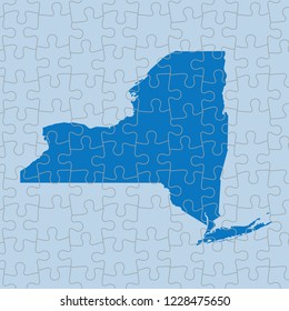 vector map of New York