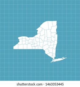 vector map of the New York