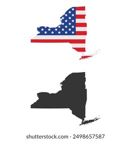 Mapa de Vector de la Nueva York.