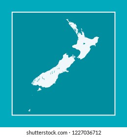 vector map of New Zealand