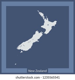 vector map of New Zealand