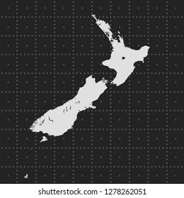 vector map of New Zealand   
