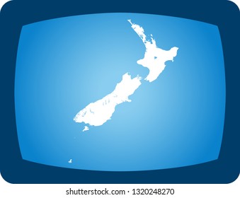 vector map of New Zealand
