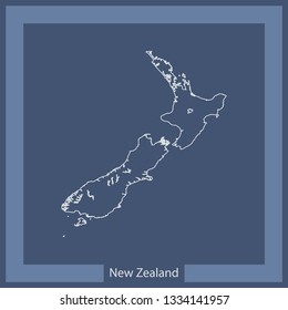 vector map of New Zealand