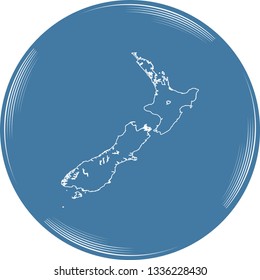 vector map of New Zealand