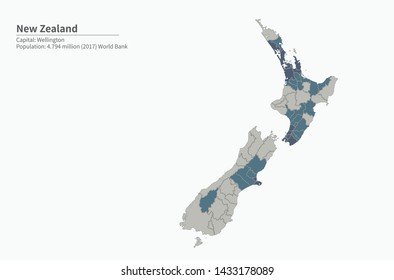 vector map of new zealand