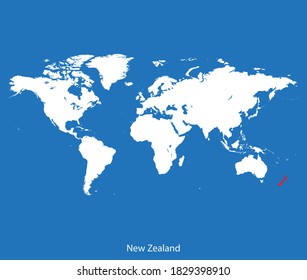 Vektorplan Neuseelands