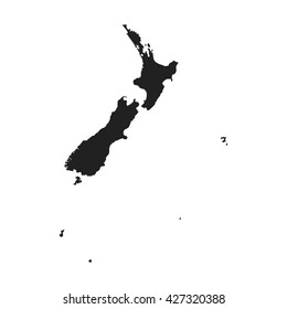 vector map of New Zealand