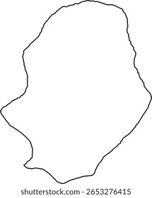 Mapa vetorial de Niue, uma pequena nação insular no Oceano Pacífico Sul. Inclui contorno da ilha, geografia e topografia. Ideal para uso educacional, turístico, infográfico e de design