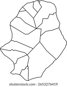 Mapa vetorial de Niue, uma pequena nação insular no Oceano Pacífico Sul. Inclui contorno da ilha, geografia e topografia. Ideal para uso educacional, turístico, infográfico e de design